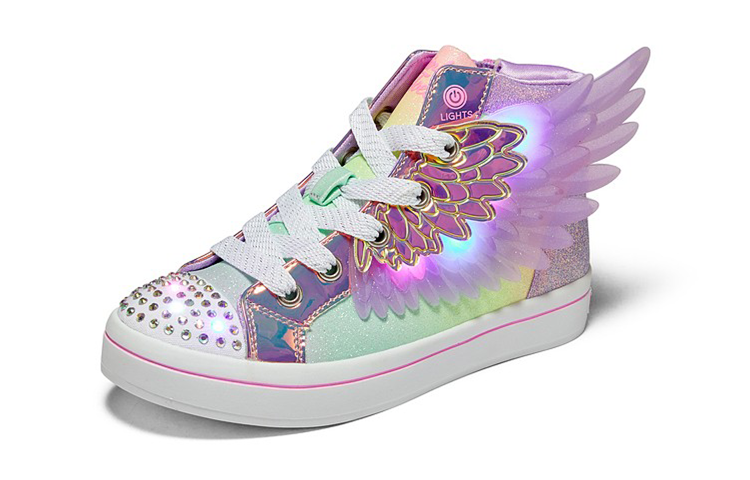(Youth) Skechers Twi-Lites 2.0 'Fancy Winged Rainbow Studs' 圖 3