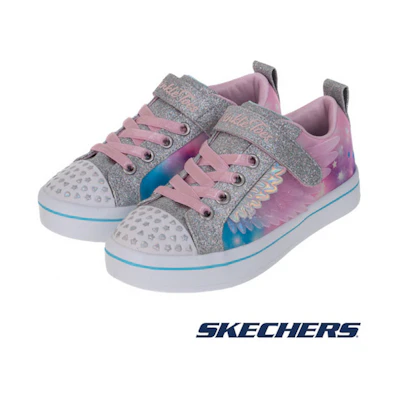 (Youth) SKECHERS TWI-LITES 2.0 Casual Shoes Pink