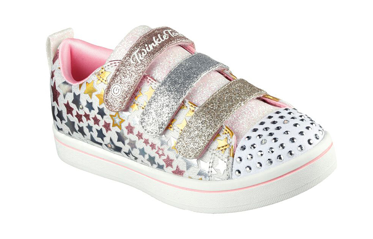 Lookbook (JR) Skechers Twinkle Sparks ''Gold Glitzer Weiß'' 314839L-WMLT