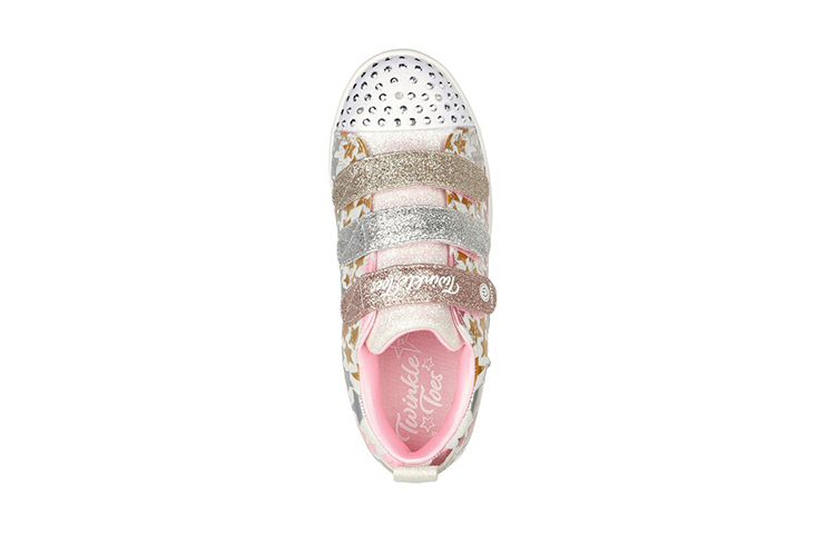 Shop (JR) Skechers Twinkle Sparks ''Gold Glitzer Weiß'' 314839L-WMLT