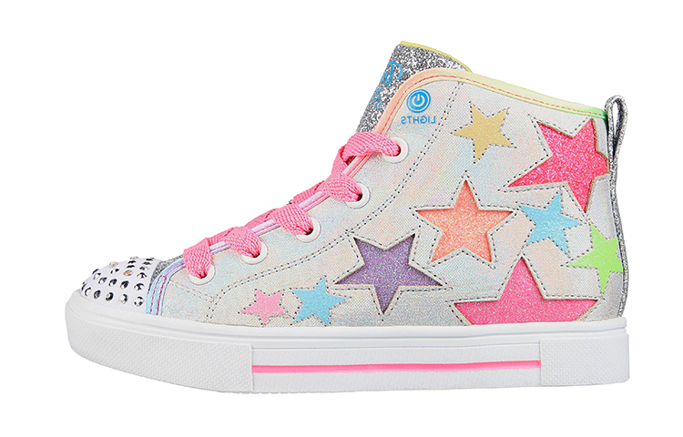 (Youth) Skechers Twinkle Sparks 'Star Glitz Pink White' 314792L-SMLT