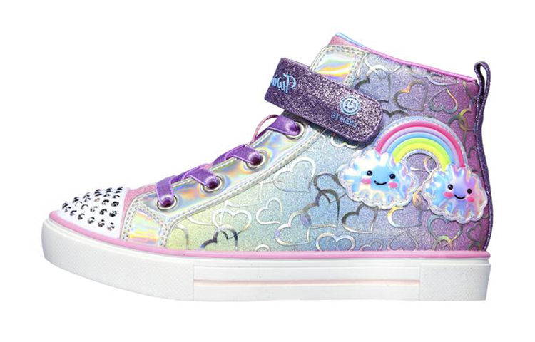 (Youth) Skechers Twinkle Sparks High 'Purple White' 314794L-MLT