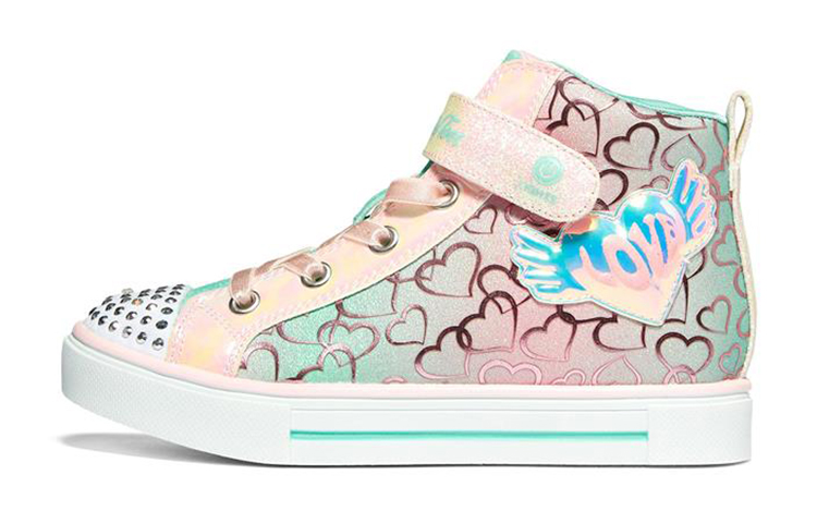 (Youth) Skechers Twinkle Sparks High Top 'White Multi' 314794L-WMLT