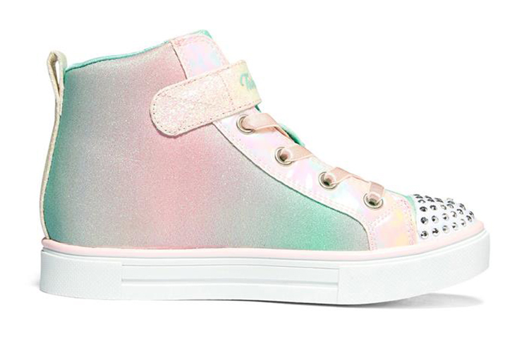 Order 大童 Skechers Twinkle Sparks 高筒 兒童休閒鞋 白彩