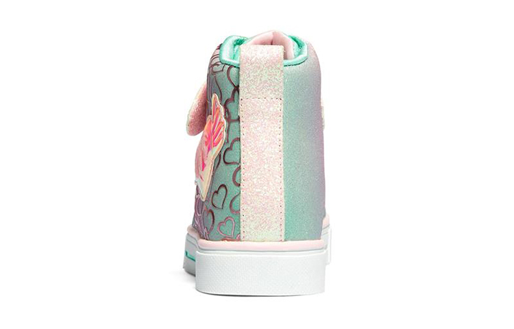 Shop 大童 Skechers Twinkle Sparks 高筒 兒童休閒鞋 白彩