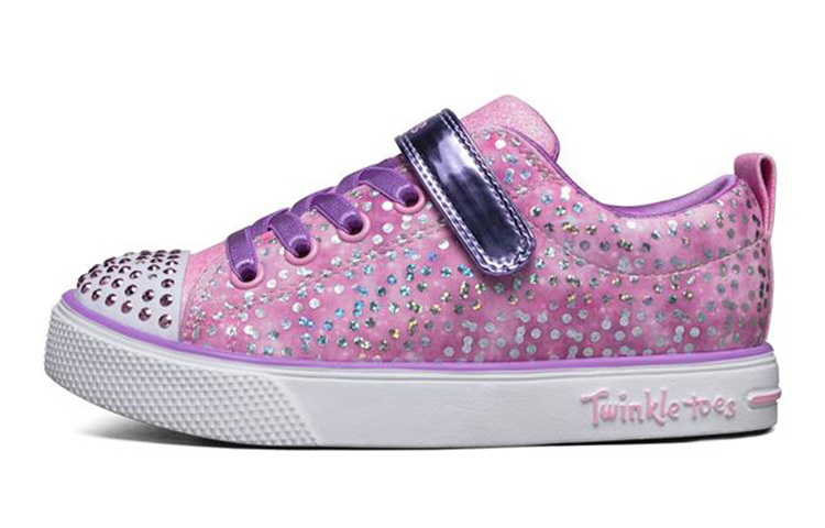 (Youth) Skechers Twinkle Toes 'Pink Light-Up Low' 20304L-PKLV