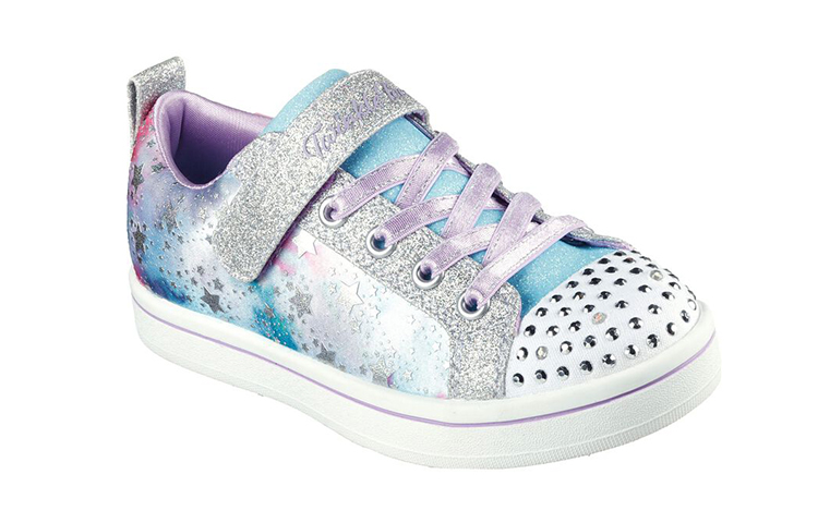 Lookbook (JR) Skechers Twinkle Toes: Sparkle Rayz ''Galaxy Brights Blu Argento'' 314836L-SMLT