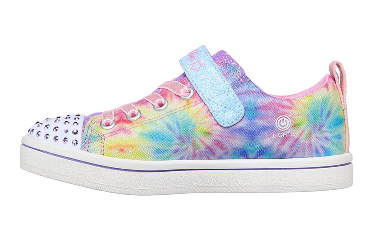 (Youth) Skechers Twinkle Toes: Sparkle Rayz 'Groovy Dreamz Pink White' 314841L-LVMT