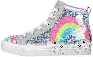 (Youth) Skechers Twinkle Toes: Twinkle Sparks 'Rainbow Shines Grey Pink' 314551L-SMLT (Youth) Skechers Twinkle Toes: Twinkle Sparks 'Rainbow Shines Grey Pink' 314551L-SMLT