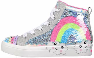 (Youth) Skechers Twinkle Toes: Twinkle Sparks 'Rainbow Shines Grey Pink' 314551L-SMLT (Youth) Skechers Twinkle Toes: Twinkle Sparks 'Rainbow Shines Grey Pink' 314551L-SMLT