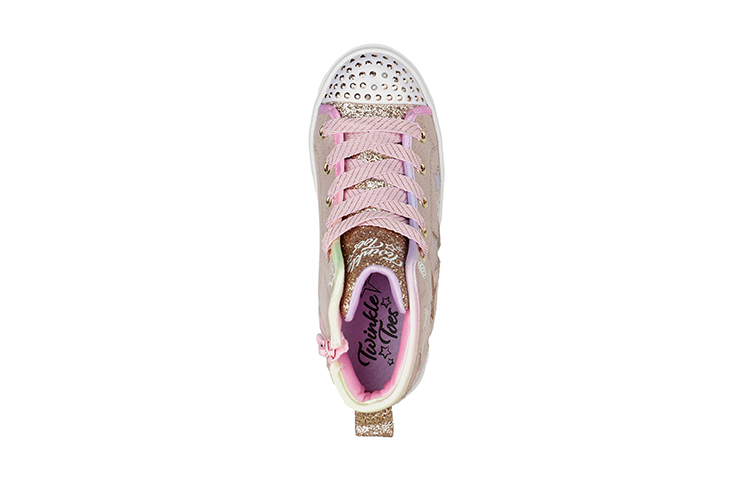 (Youth) Skechers Twinkle Toes: Twinkle Sparks 'Star Glitz Grey Pink White' 圖 4