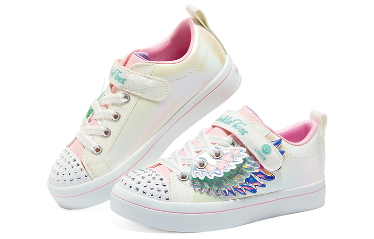 Shop (JR) Skechers Twinkle Toes ''Bianco Multicolore'' 314454L-WMLT