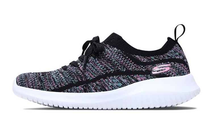 (Youth) Skechers Ultra Flex 'Black Pink'