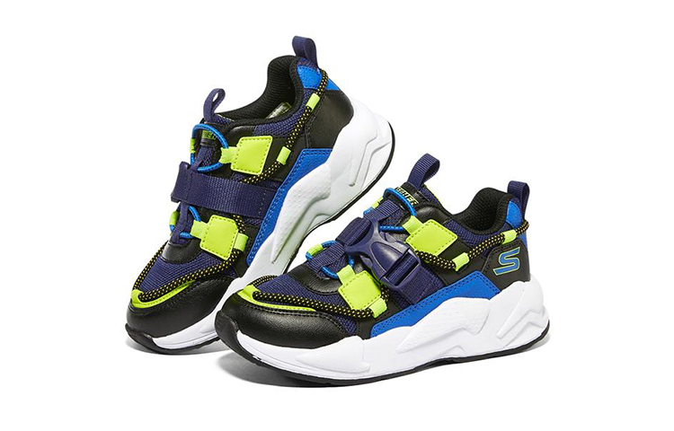 Lookbook (JR) Skechers Ultrasurge ''Zwart Blauw'' 403743L-BBLM
