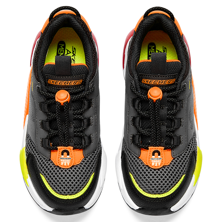 Lookbook (JR) Skechers Ultrasurge ''Noir Blanc Orange'' 405224L-CCMT