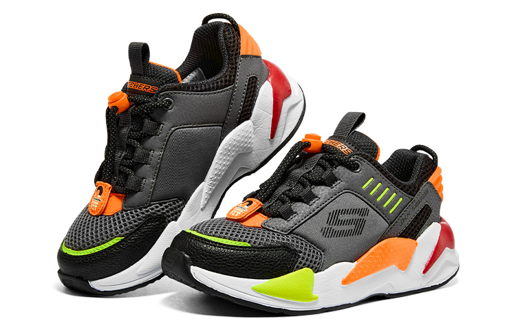 (Youth) Skechers Ultrasurge 'Black White Orange' 圖 3