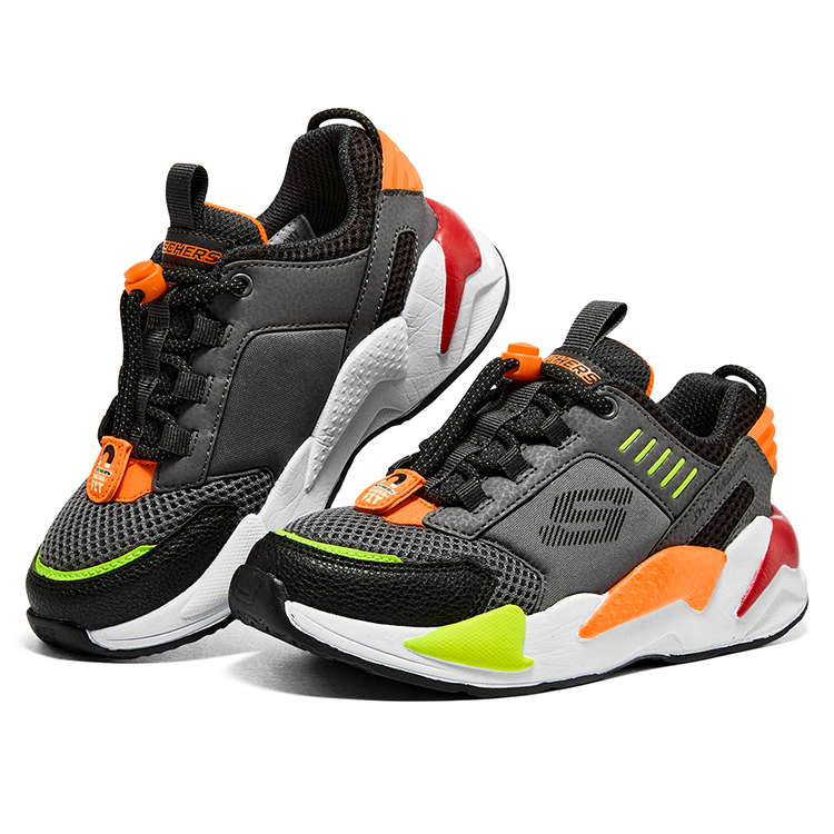 Shop (JR) Skechers Ultrasurge ''Noir Blanc Orange'' 405224L-CCMT