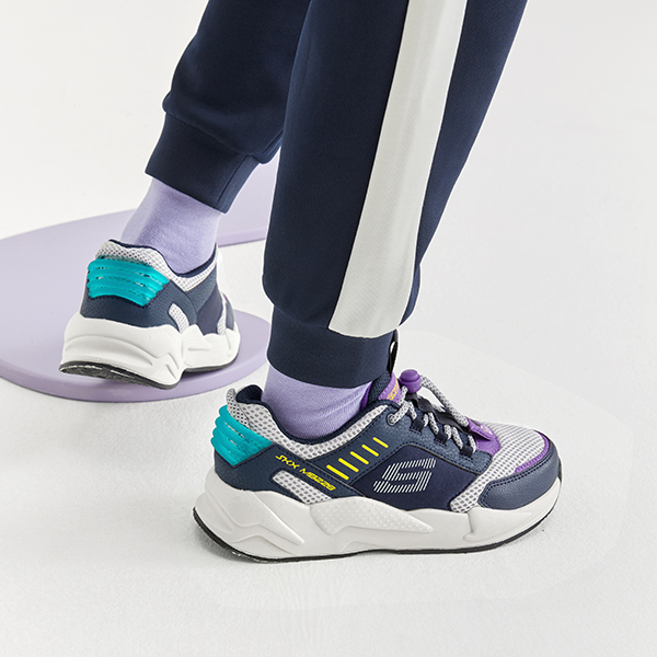 (Youth) Skechers Ultrasurge 'Navy White Purple' 圖 12