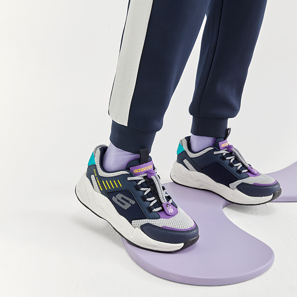 (Youth) Skechers Ultrasurge 'Navy White Purple' 圖 10