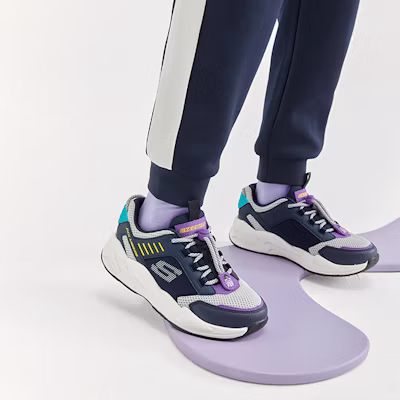 (JR) Skechers Ultrasurge ''Blu Bianco Viola'' 405225L-NVMT 2