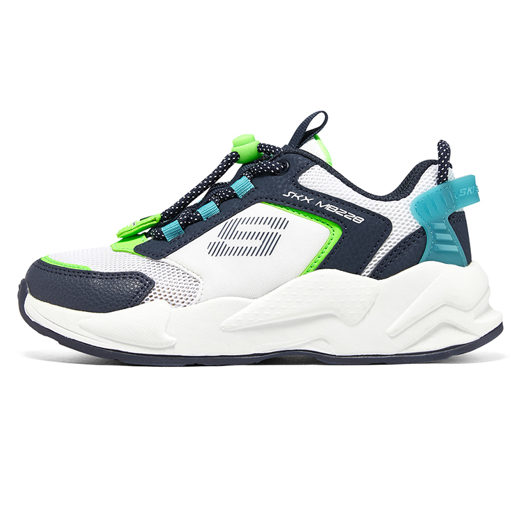 (Youth) Skechers Ultrasurge 'White Navy' 405256L-WNV