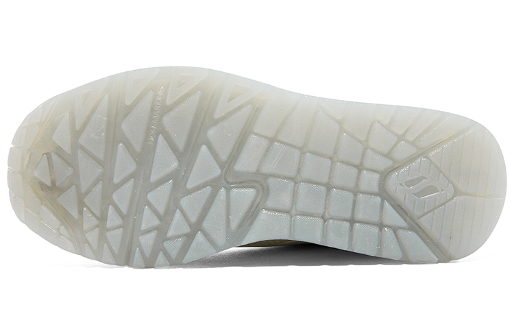 Details for 兒童 Skechers 女孩 減震耐磨 低幫 兒童板鞋 白色/銀色