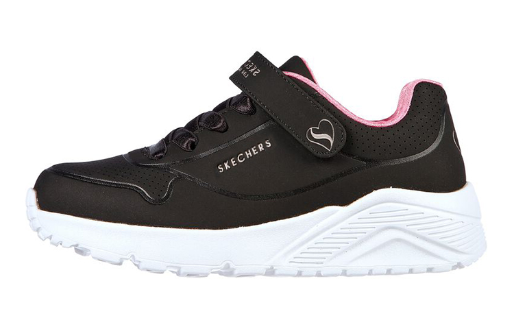 (Youth) Skechers Uno Lite 'Black Pink'