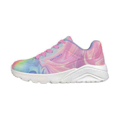 (Youth) Skechers Uno Lite 'Swirlified Pink'