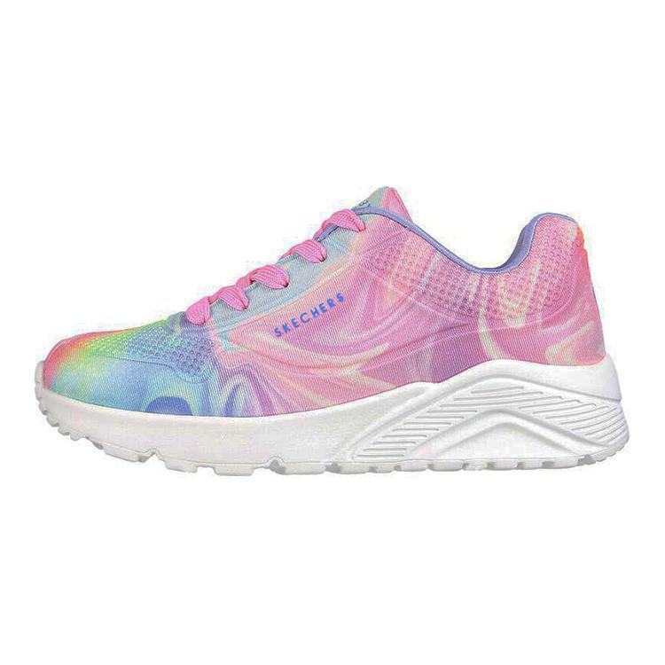 (Youth) Skechers Uno Lite 'Swirlified Pink' 310475L-PKMT