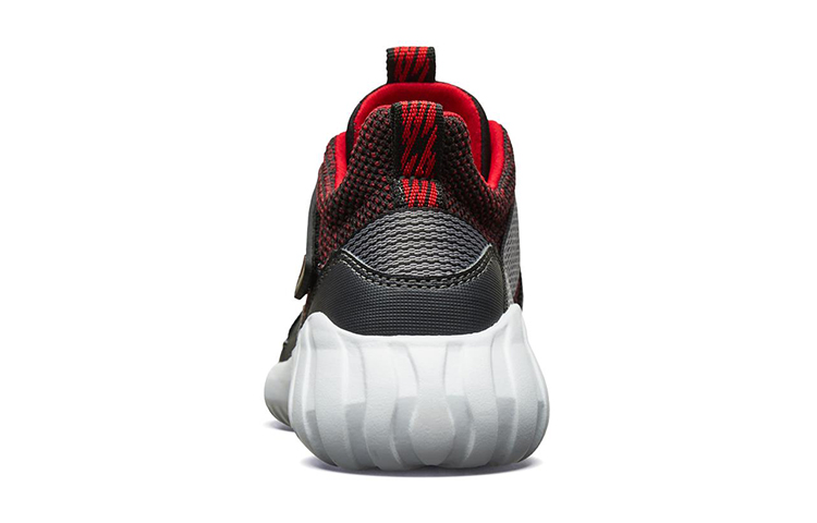 Shop (JR) Skechers Kasual Velcro Sneaker 'Kelabu Merah' 97696L-RDBK
