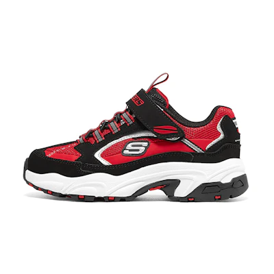 (Youth) Skechers Stamina 'Black Red'