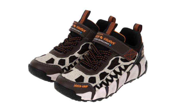 Shop (JR) Skechers Velocitrek-Dino-Quest ''Zwart Bruin'' 402229-LCHBK