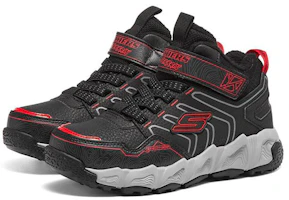 Lookbook 大童 Skechers Velocitrek 中筒加絨跑鞋 黑紅色