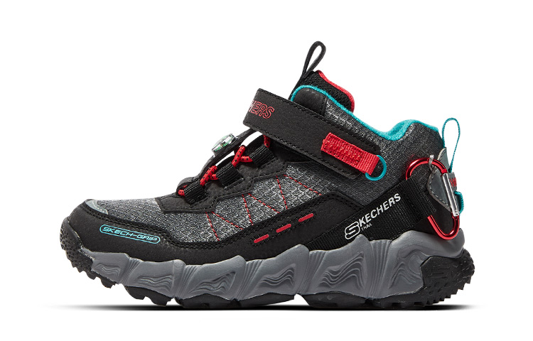(Youth) Skechers Velocitrek Trainers 'Grey Black Red' 406424LC-BKRD