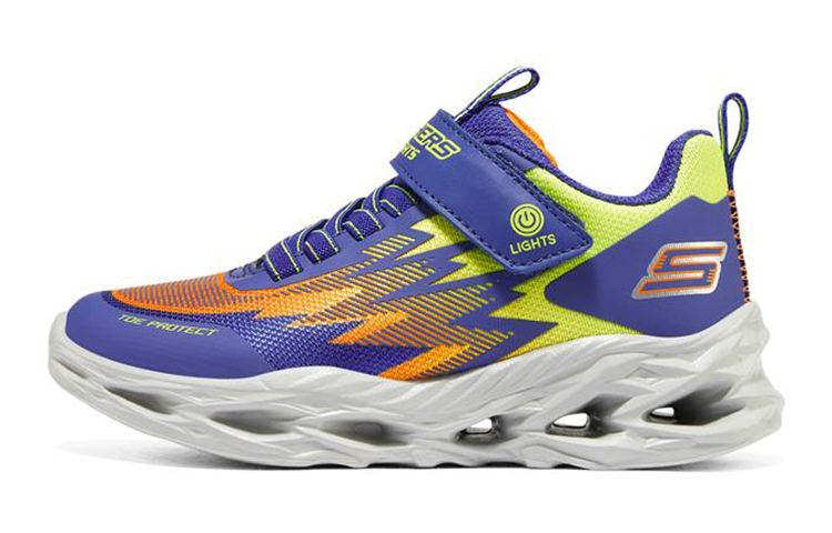 (Youth) Skechers Vortex-Flash 'Navy Blue Yellow' 400600L-BLMT