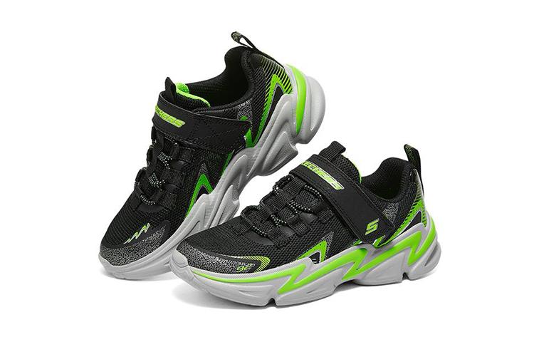 Lookbook (JR) Skechers Wavetronic ''Schwarz Grün'' 403605L-BKLM