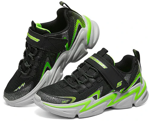 (JR) Skechers Wavetronic ''Schwarz Grün'' 403605L-BKLM Lookbook (JR) Skechers Wavetronic ''Schwarz Grün'' 403605L-BKLM