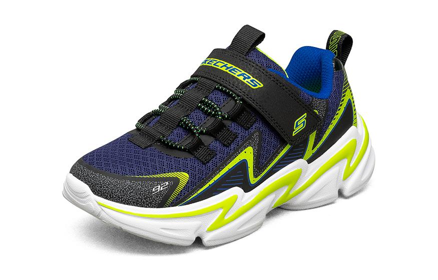 Lookbook (JR) Skechers Wavetronic ''Zwart Geel'' 403603L-BKNV