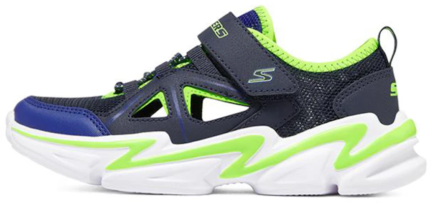 (JR) Skechers Wavetronic "Blu Verde Velcro Traspirante Uomo/Donna" 403614L-NVLM Buy (JR) Skechers Wavetronic "Blu Verde Velcro Traspirante Uomo/Donna" 403614L-NVLM