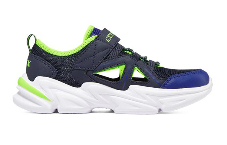Order (JR) Skechers Wavetronic "Blu Verde Velcro Traspirante Uomo/Donna" 403614L-NVLM