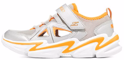 (Youth) Skechers Wavetronic 'Silver Orange' 403614L-SLOR (Youth) Skechers Wavetronic 'Silver Orange' 403614L-SLOR