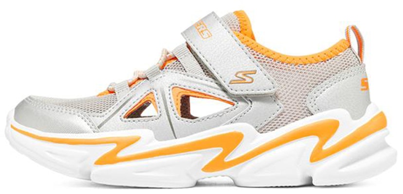 大童 Skechers Wavetronic 魔術貼鏤空運動鞋 銀橘 Buy 大童 Skechers Wavetronic 魔術貼鏤空運動鞋 銀橘