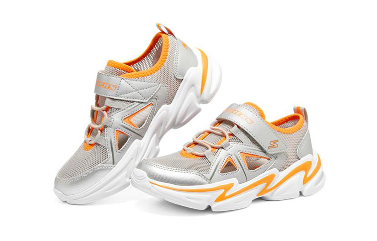 Lookbook (JR) Skechers Wavetronic 'Perak Jingga' 403614L-SLOR