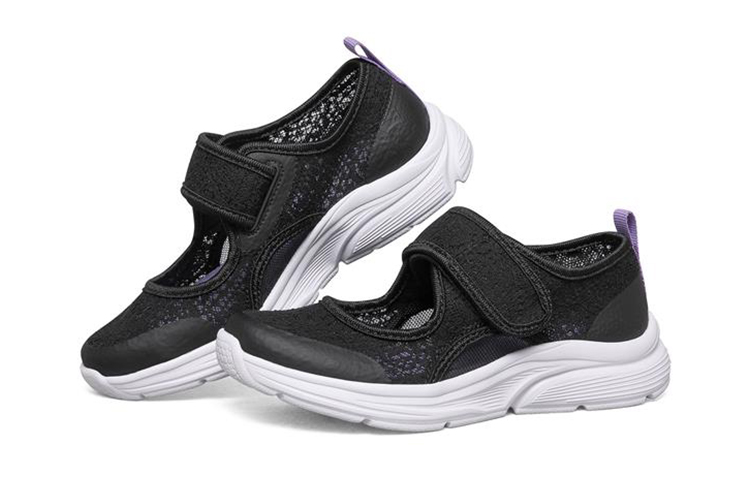 Lookbook (JR) Skechers Wavy Lites ''Nero Viola'' 664166L-BKPR