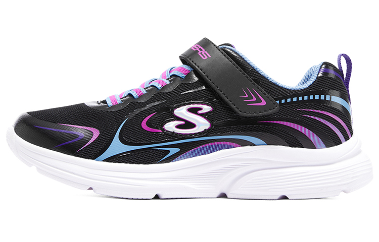 (Youth) Skechers Wavy Lites Shoes 'Black Pink Blue' 303520L-BKMT