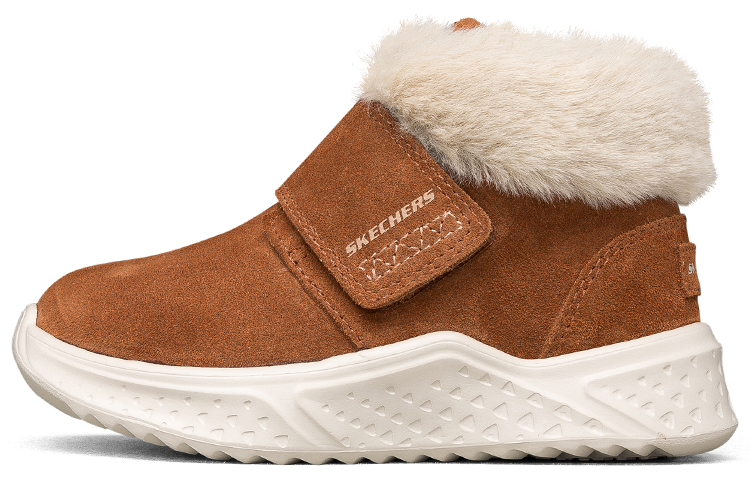 (Youth) Skechers Winter Boots 'Tan White' 660087N-BRN