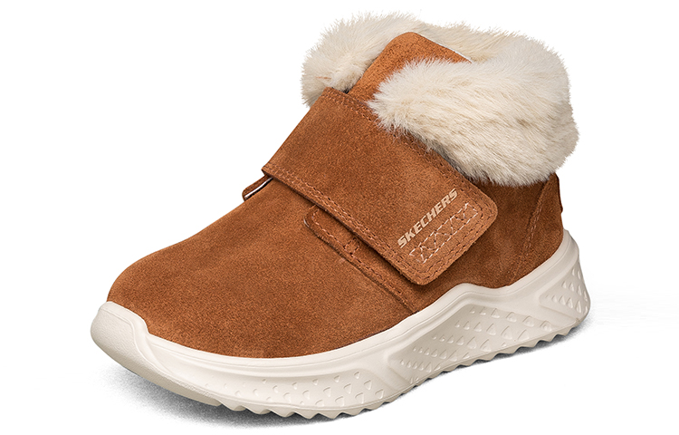 Lookbook (JR) Skechers Sepatu Bot Musim Dingin 'Tan White' 660087N-BRN
