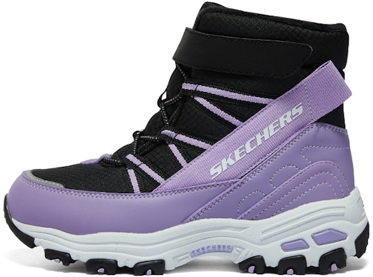 (Youth) Skechers Winter Comfy Boots 'Black Purple' 664200L-BKLV Buy (Youth) Skechers Winter Comfy Boots 'Black Purple' 664200L-BKLV