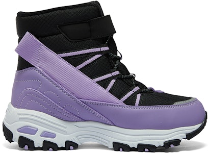(JR) Botas Cómodas de Invierno Skechers 'Negro Morado' 664200L-BKLV Order (JR) Botas Cómodas de Invierno Skechers 'Negro Morado' 664200L-BKLV