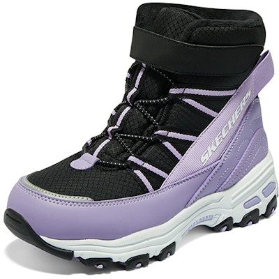 (JR) Skechers 冬季舒适靴 '黑紫' 664200L-BKLV Lookbook (JR) Skechers 冬季舒适靴 '黑紫' 664200L-BKLV
